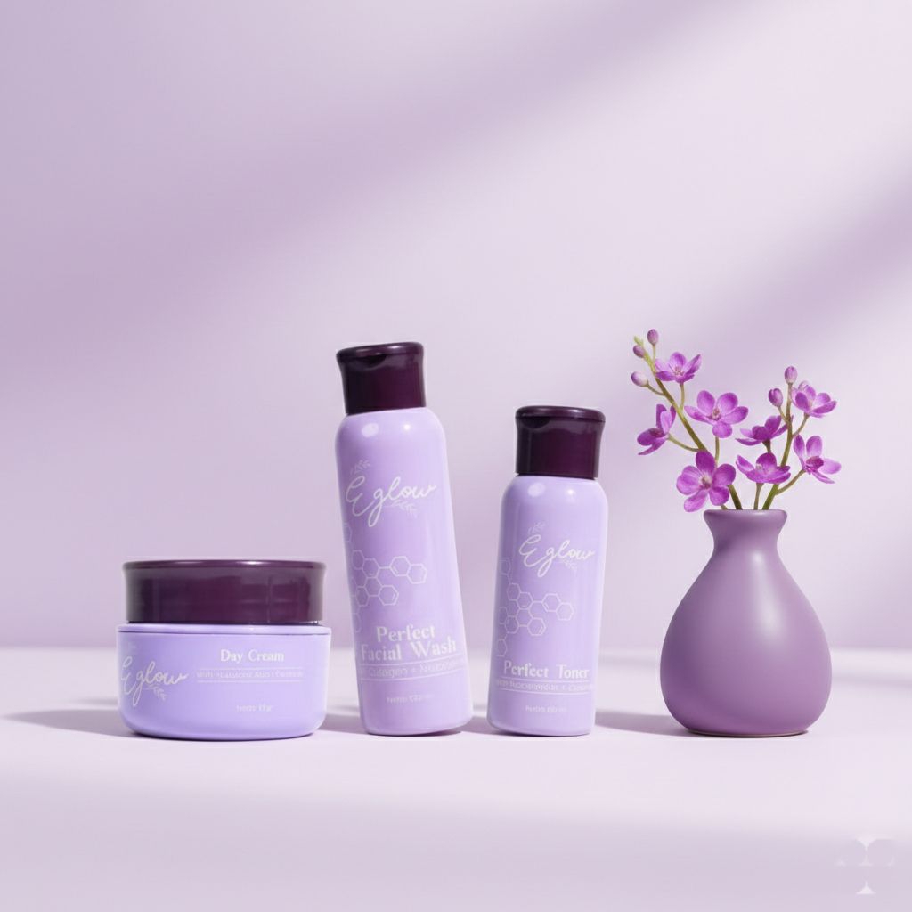 E GLOW PLATINUM SKINCARE - SKINCARE E GLOW PLATINUM MINI ISI 3 - PAKET ACNE E GLOW PAKET WHITENING E