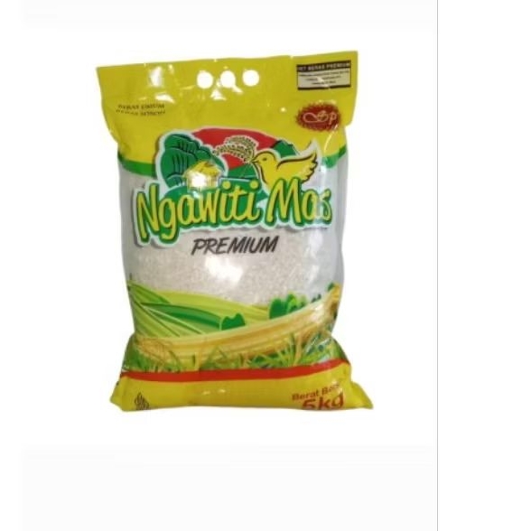 BERAS PREMIUM NGAWITI MAS 5KG, BERAS PULEN, BERAS PROMO