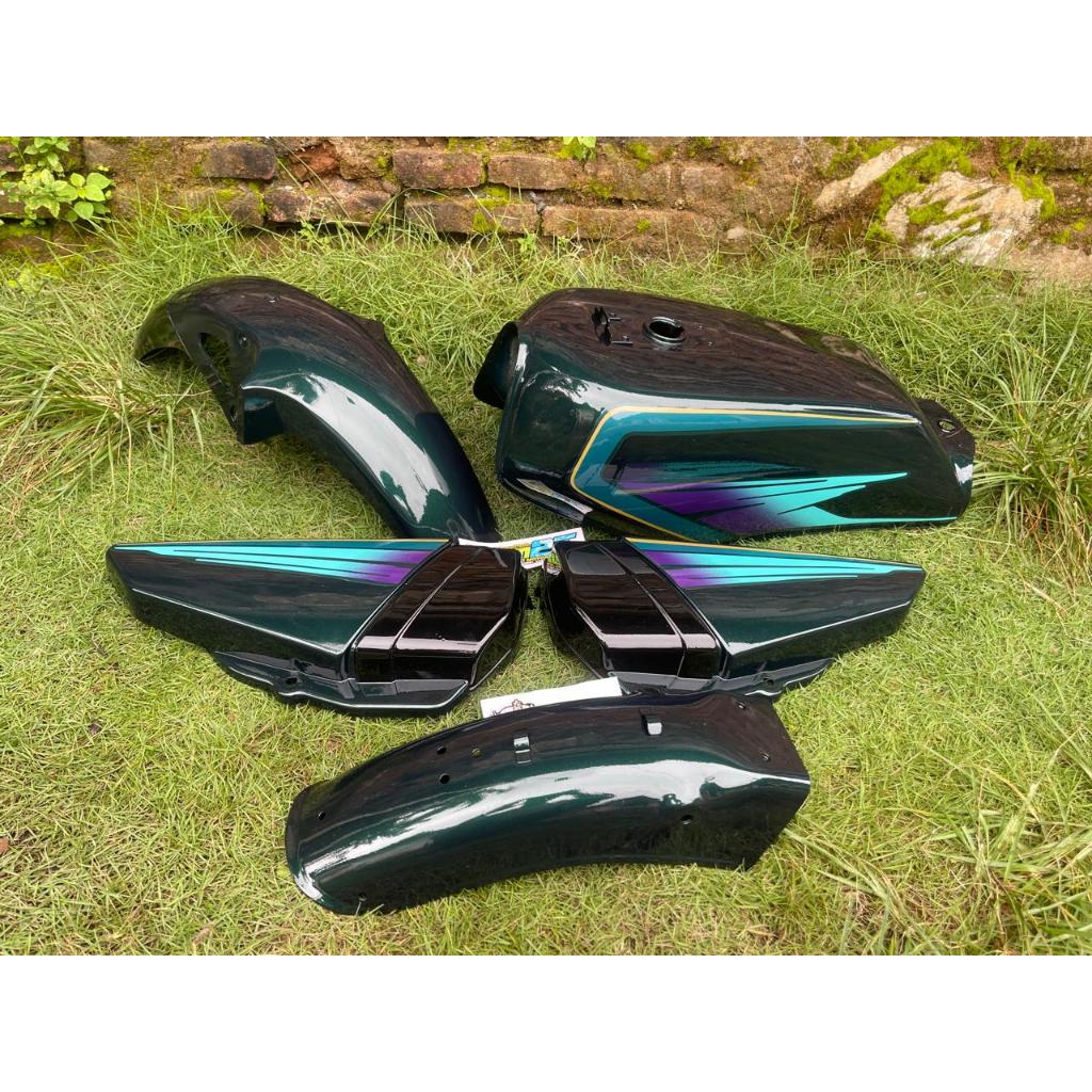 Body set Rx King 1995 hijau botol striping hijau botol