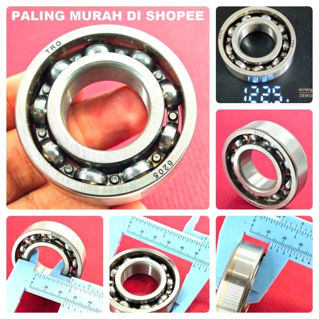 (150A) BEARING 6205 TRQ bering laker laher bantalan bola roda kruk as roda depan mobil pompa air mot