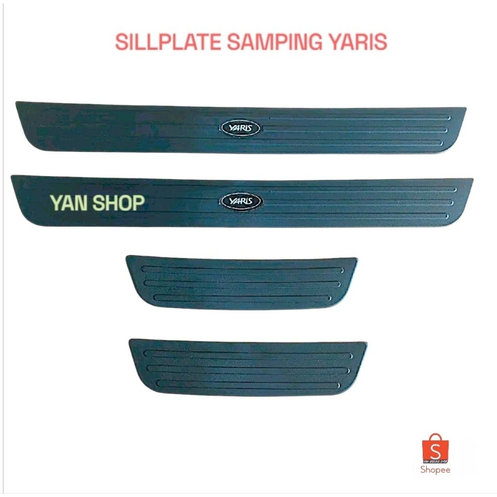 Sillplate Samping Mobil All New Yaris Sill Plate    Sealplate Tahun 2014 2015 2016 2017 2018 2019 20