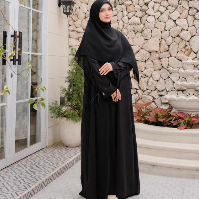 LaLouisa Tajana Abaya set Zipper Khimar