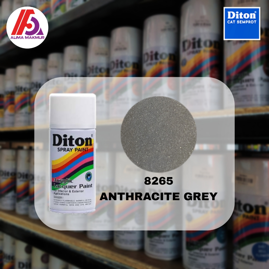 Diton Acrylic 8265 Anthracite Grey 300cc / Pilok Anthracite Grey / Pilok Grey Diton
