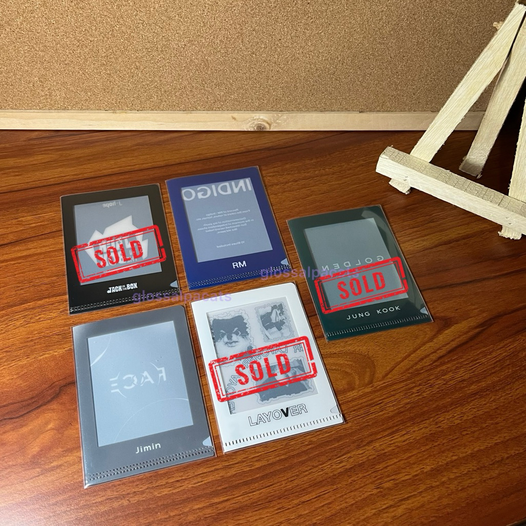 POB L-holder bts bangtan pc photocard solo album jack in the box jitb j-hope jhope hobi indigo rm na