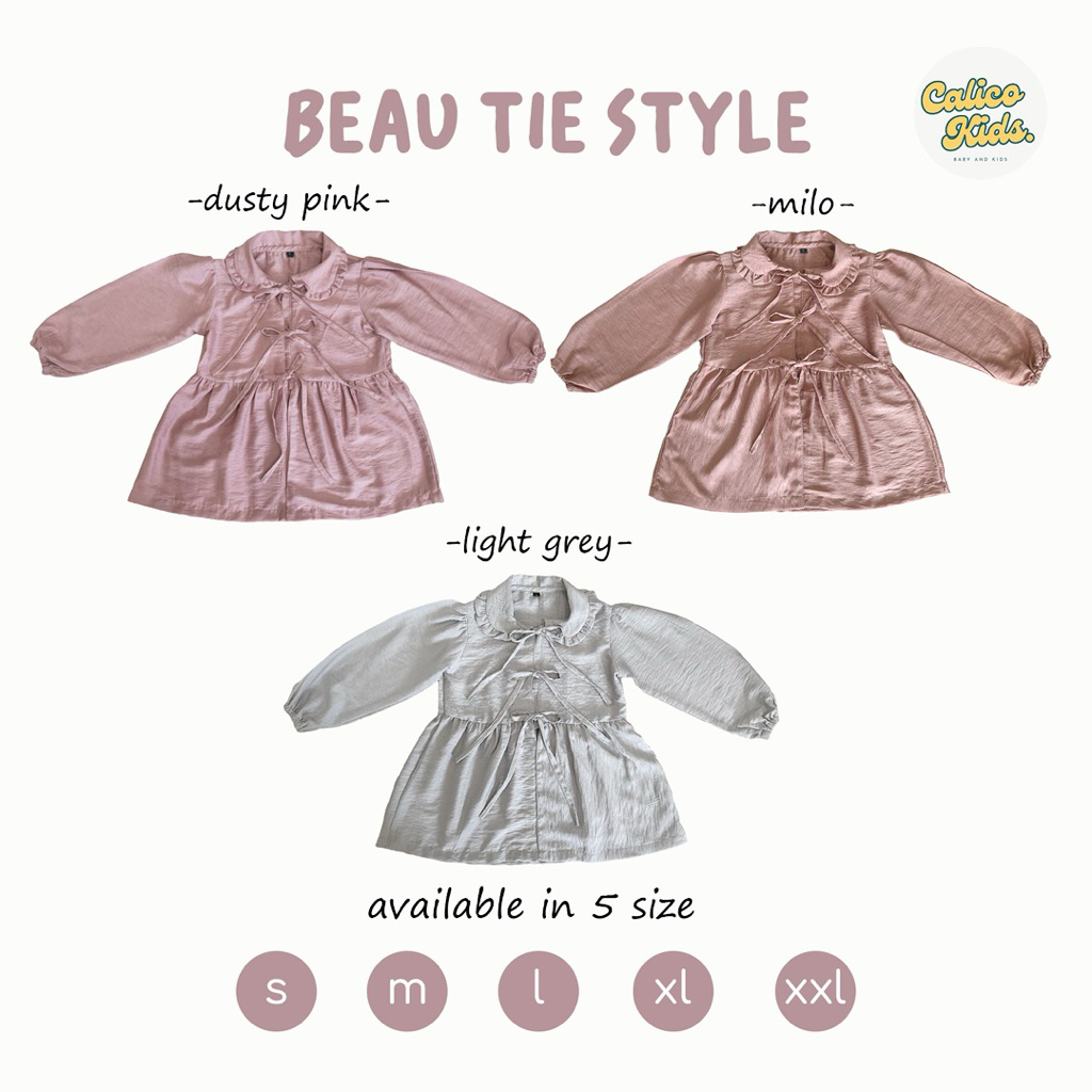 Baju Blouse Anak Perempuan Earth Tone Series Usia 2-10 Tahun
