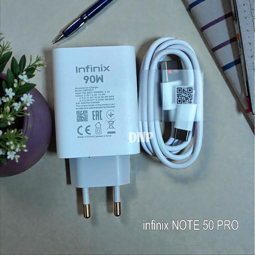 CHARGER INFINIX 90W NOTE 50 PRO ASLI ORI INFINIX