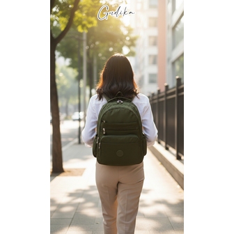 Gudika 5058 Tas Backpack Wanita Waterproof Ransel Stylish, Ringan & Multifungsi Co