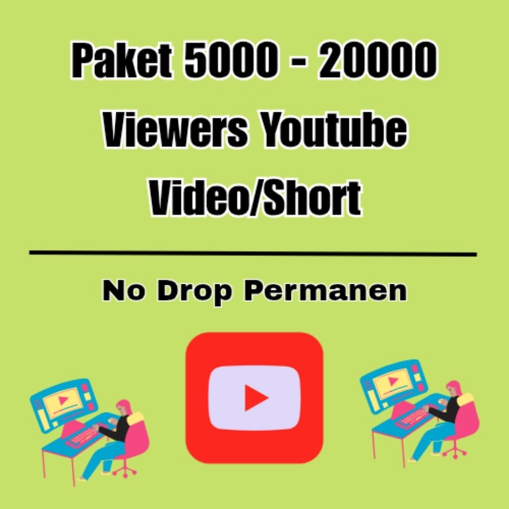 Viewers Youtube Views Video/Short Paket 5k - 20k Aman Monetisasi