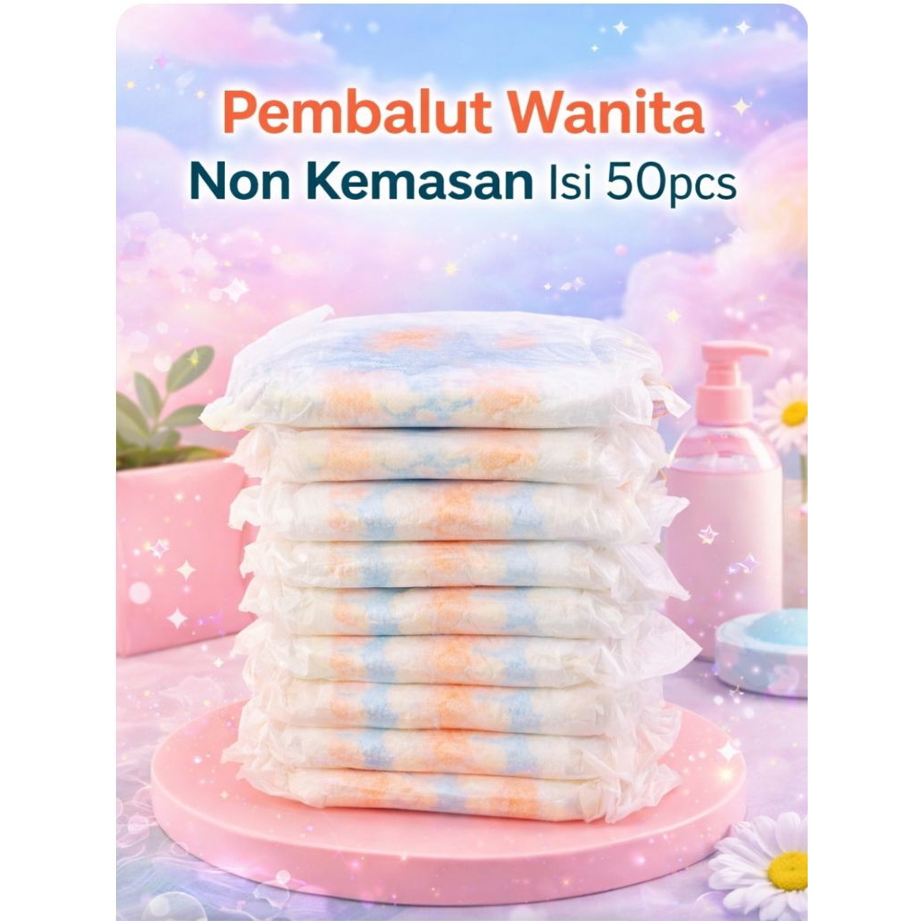 Pembalut repack merk random ekonomis