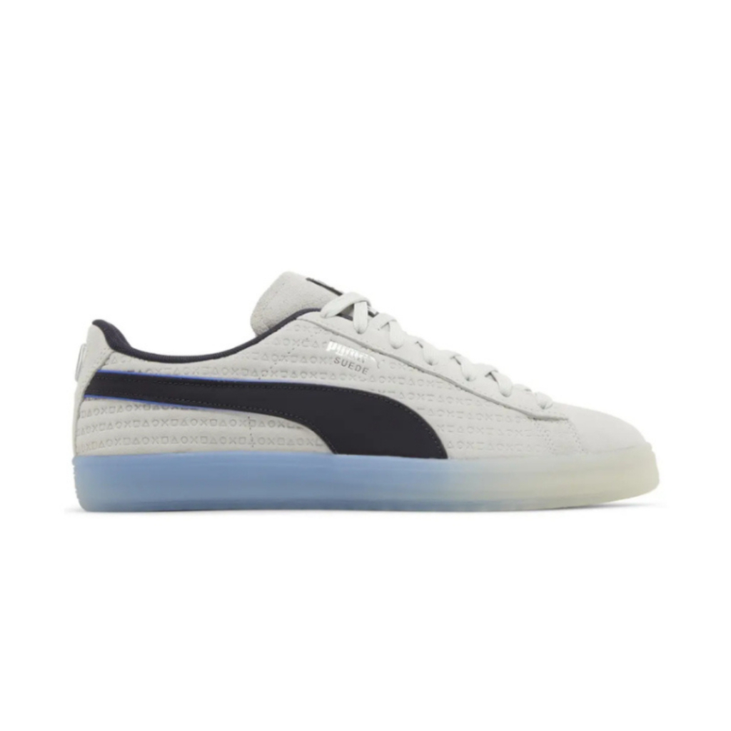 PUMA Sepatu Sneakers Unisex Brand New Box Suede Glacial Grey Navy