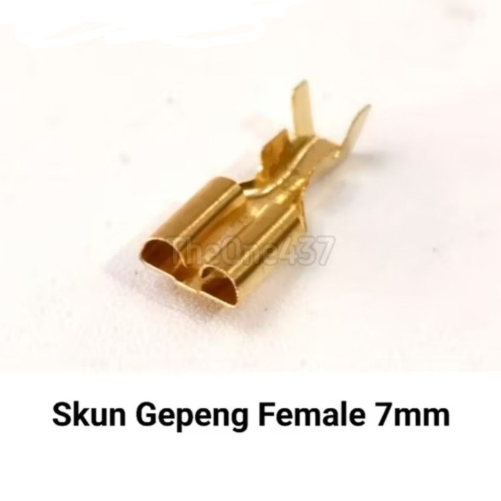 Skun Gepeng 7Mm Female Skun Gepeng Female Besar / Skun Socket Soket Relay Sekring Mobil Motor Gepeng
