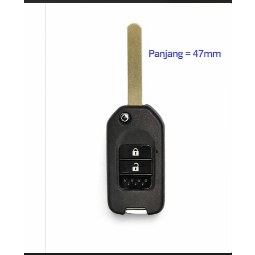 Kunci Lipat Flip Key Honda BRV BR-V Panjang Kunci 47mm