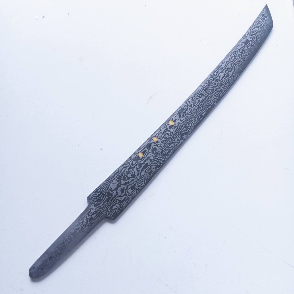 Blank Pisau Pamor Damaskus / Balikmipih