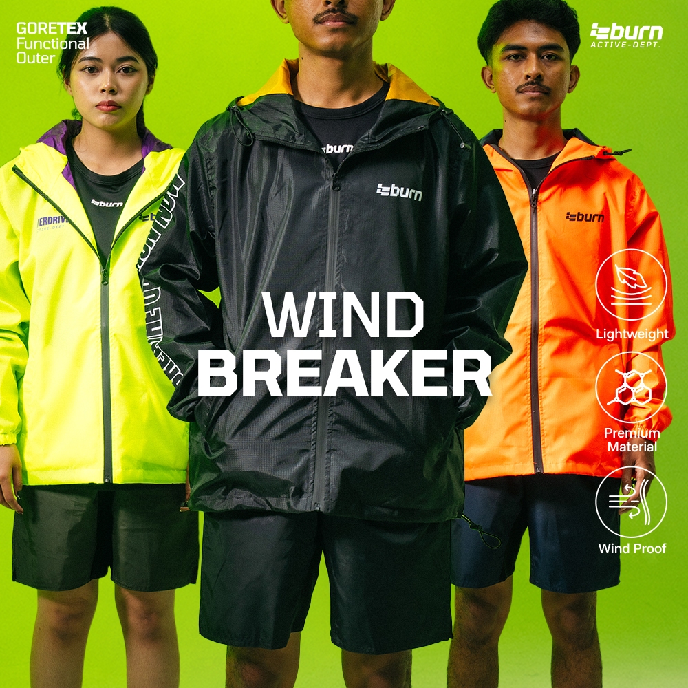 Burn Windbreaker Parasut Ripstop Series Jacket