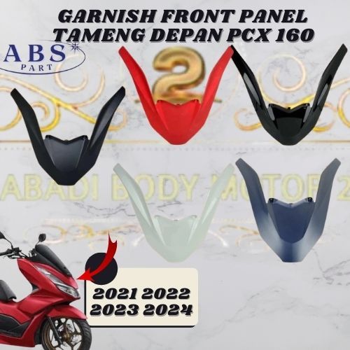 cod - garnish front panel tameng depan pcx 160 2021 2022 2023 all warna merk non original abs