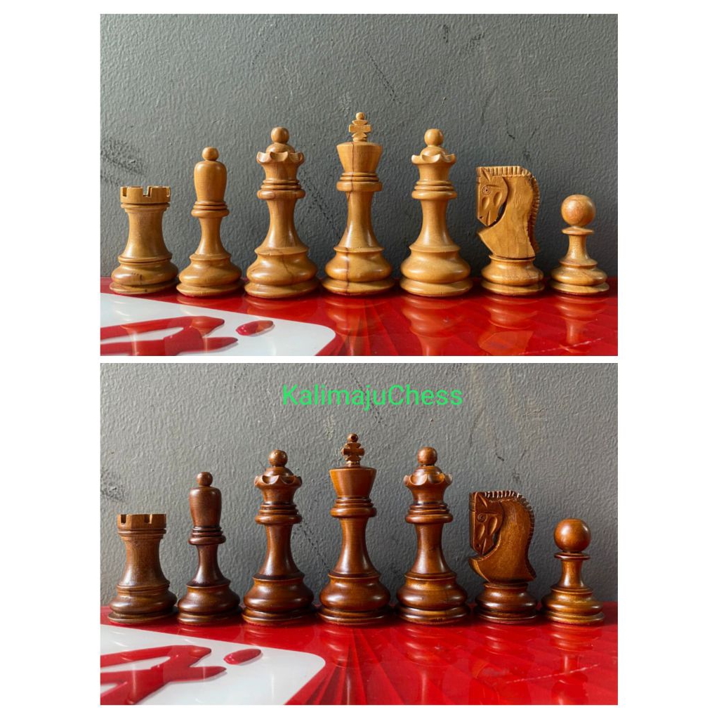 Bidak catur kayu premium type zagreb