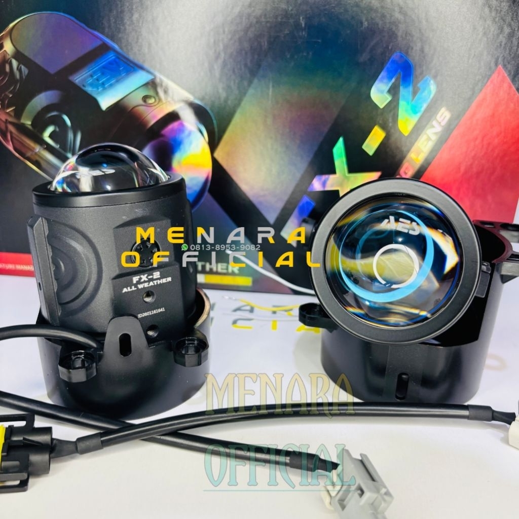 foglamp biled aes 2 inch 3 warna premium quality lens bilens bilaser aes projector foglamp