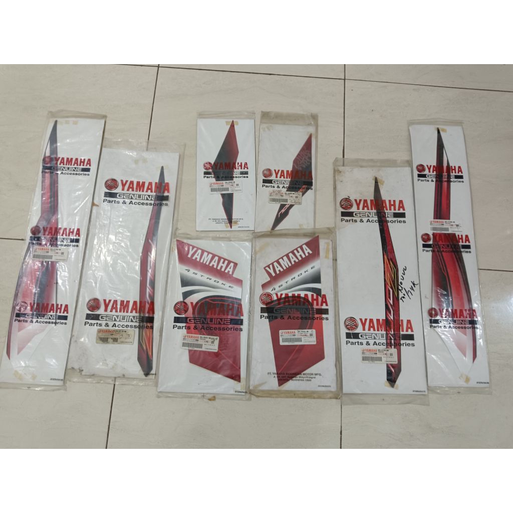 Striping Nouvo Z Maroon 2007 Original Stiker Body Nouvo Z Fullpack