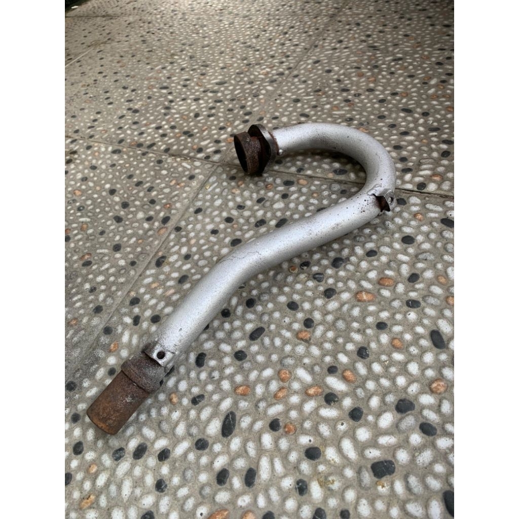 leher knalpot klx s original copotan