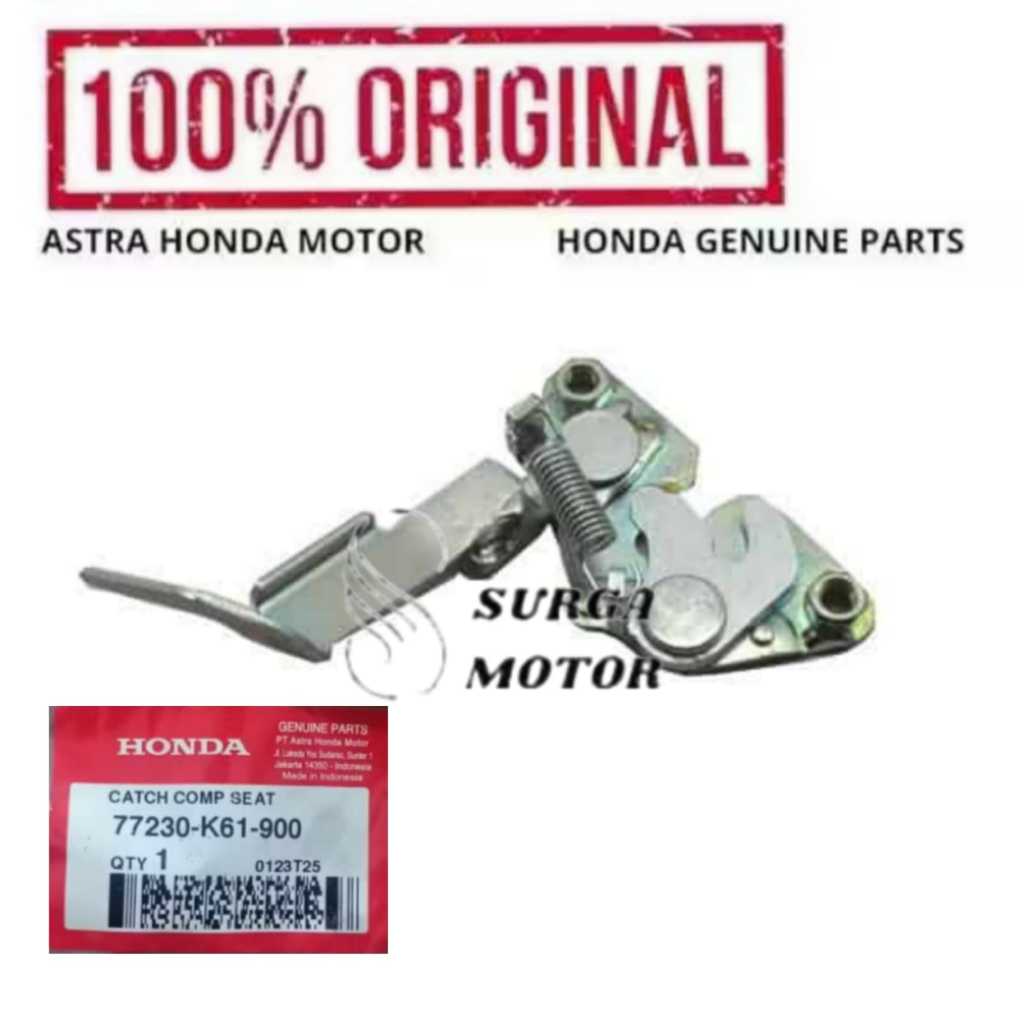 Dudukan Pengait Jok Belakang Motor Honda BeAT POP eSP 2014 2015 2016 2017 2018 2019 77230K61900 7723