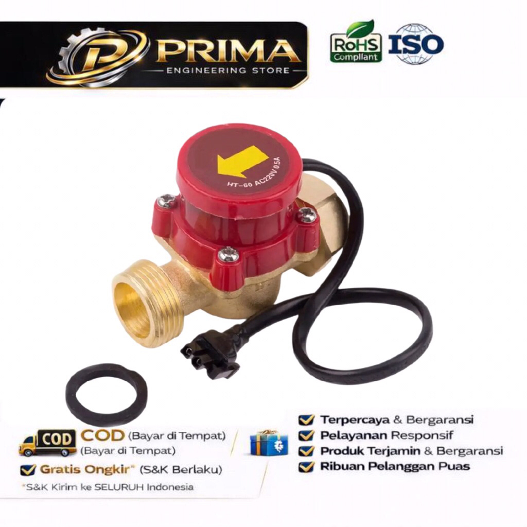 SAA - Flow Switch Otomatis Pompa Booster 1" - 1" Water Flow Switch