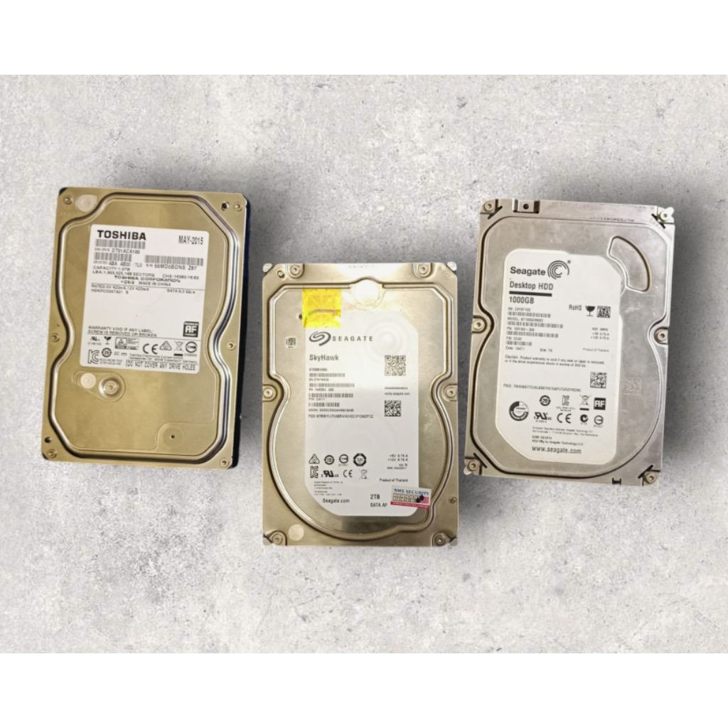 Hardisk PC Merk Random 1 TB HDD 3.5"- Rusak