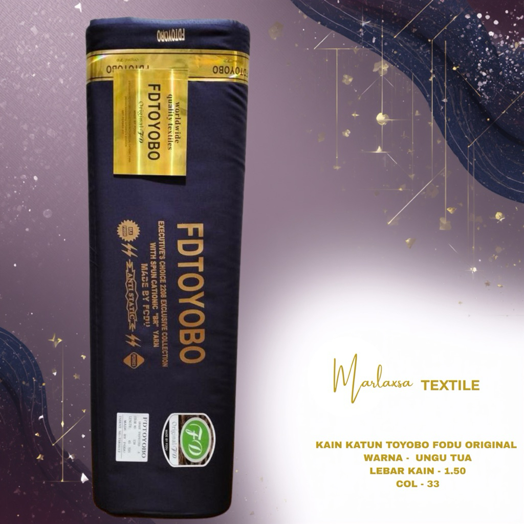 KAIN KATUN TOYOBO FODU ORIGINAL | UNGU TUA