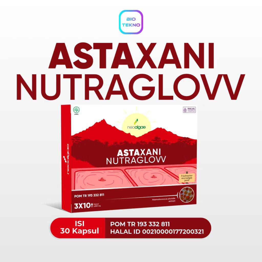 Astaxani Nutraglow Suplemen Kecantikan Kapsul Nutrisi Untuk Kulit Sehat Dan Glowing Astaxanthin