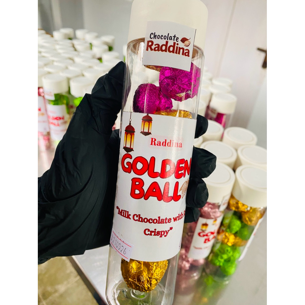 Raddina Golden Ball /Coklat Bola/ Premium /Milk Chocolate  /Bola Emas