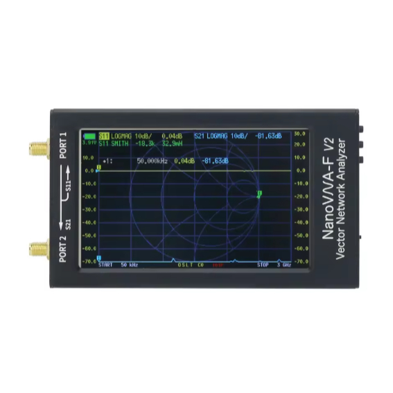 NANOVNA-F V2 50kHz-3GHz Vector Network Analyzer HF VHF UHF WIFI Antenna Analyzer NanoVNA 4.3 inch di