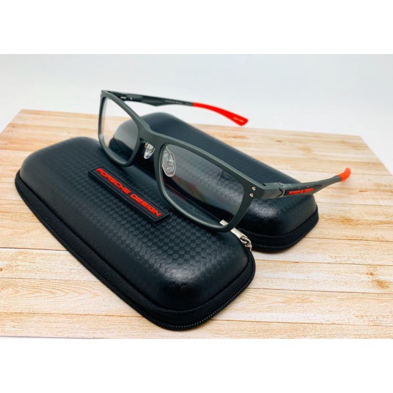 Frame Kacamata Baca PORSCHE DESIGN 8188 Lensa Bluecromik Nite Drive/Lensa Minus/Lensa Anti Radiasi/L