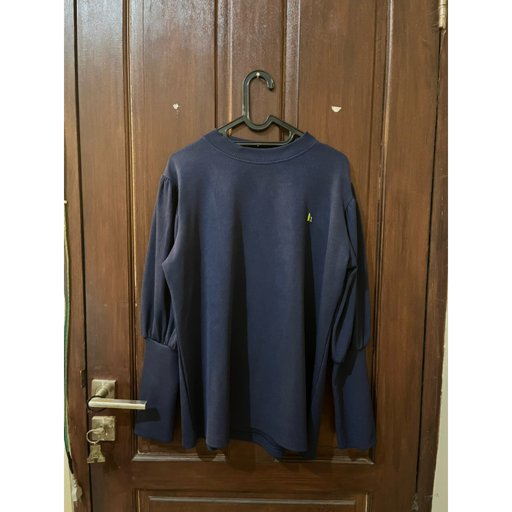 PRELOVED | Hagia - Knit Top in navy size 3XL