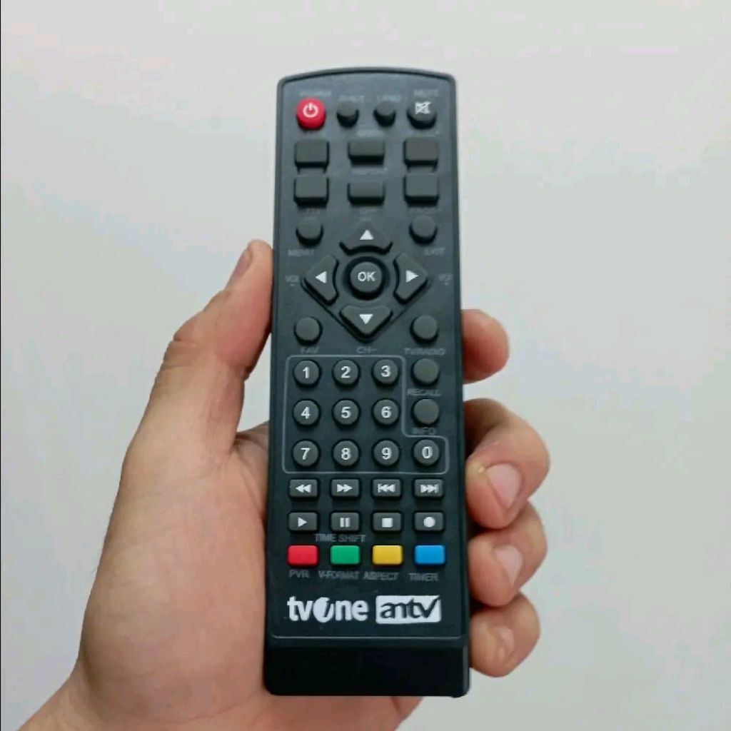 Remote Remot Set Top Box STB DVB-T2 Pengganti Tanpa Setting TransTV TVone Digital Terrestrial TV