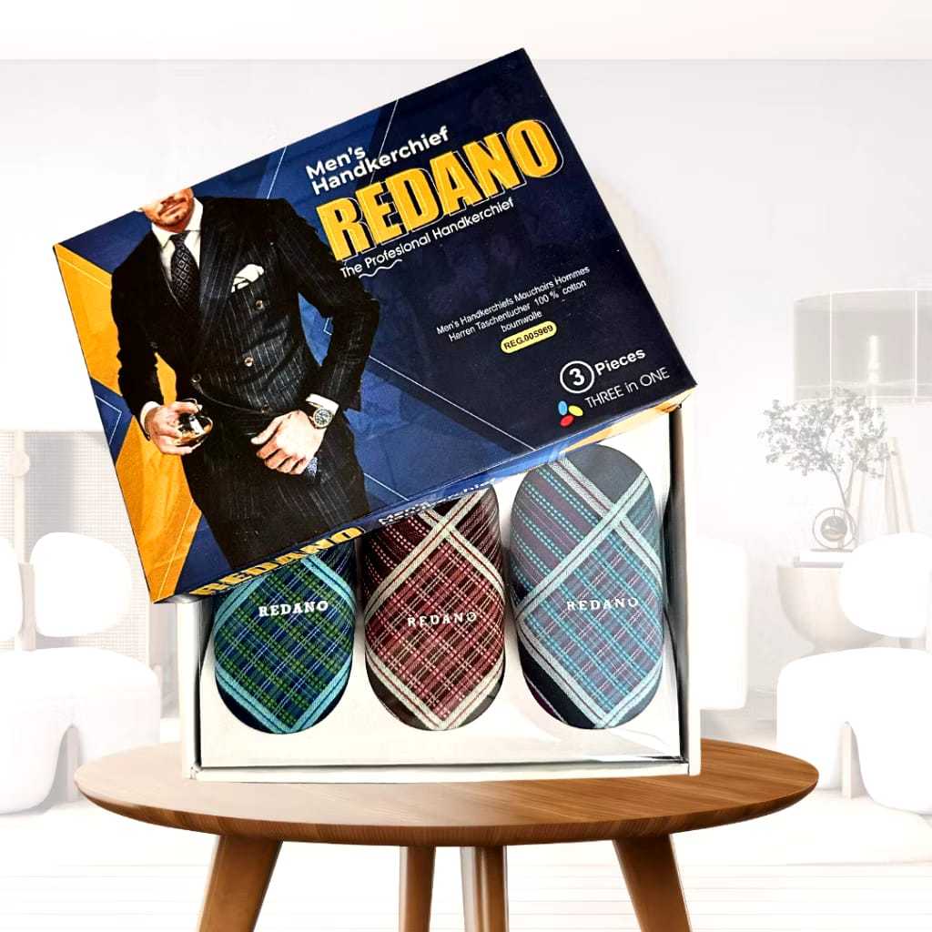 1 Pcs Sapu tangan Pria Arnoma / Redano Original - Sapu Tangan Katun Lembut Premium