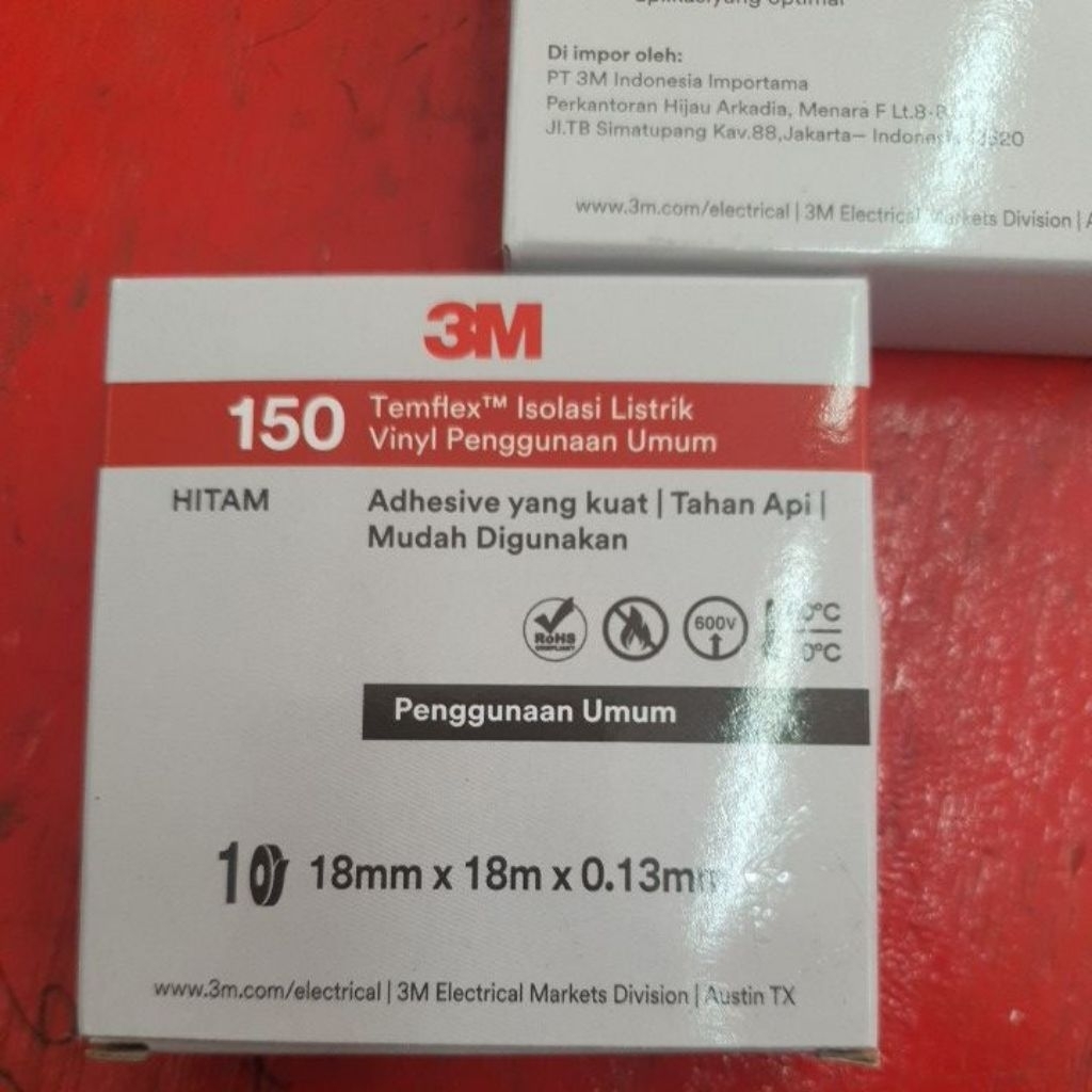 isolasi kabel listrik 3M isolasi Listrik tahan bakar / solasi listrik vinyl electrical tape / solasi