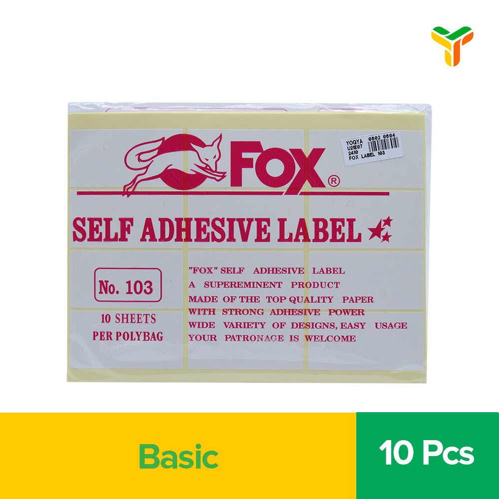 Fox Label 103 =10Lembar R0913