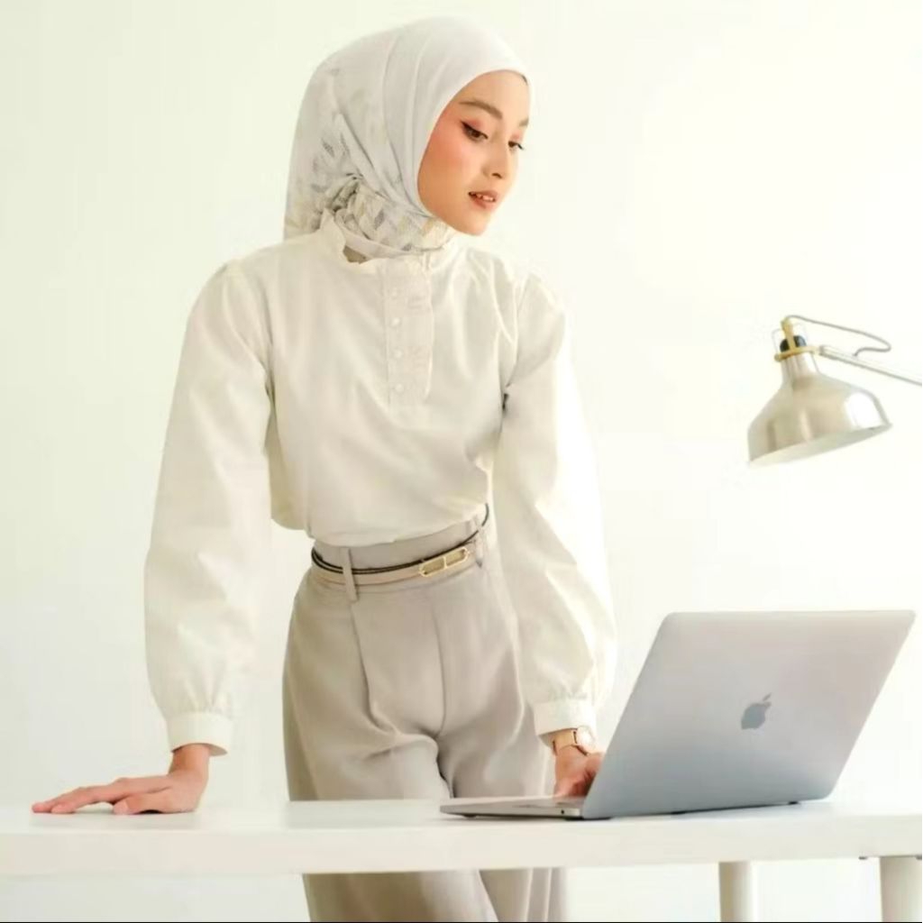 Zoya AZALEA Blouse - Atasan Wanita Wudhu Busui Friendly - Bahan Premium Cotton