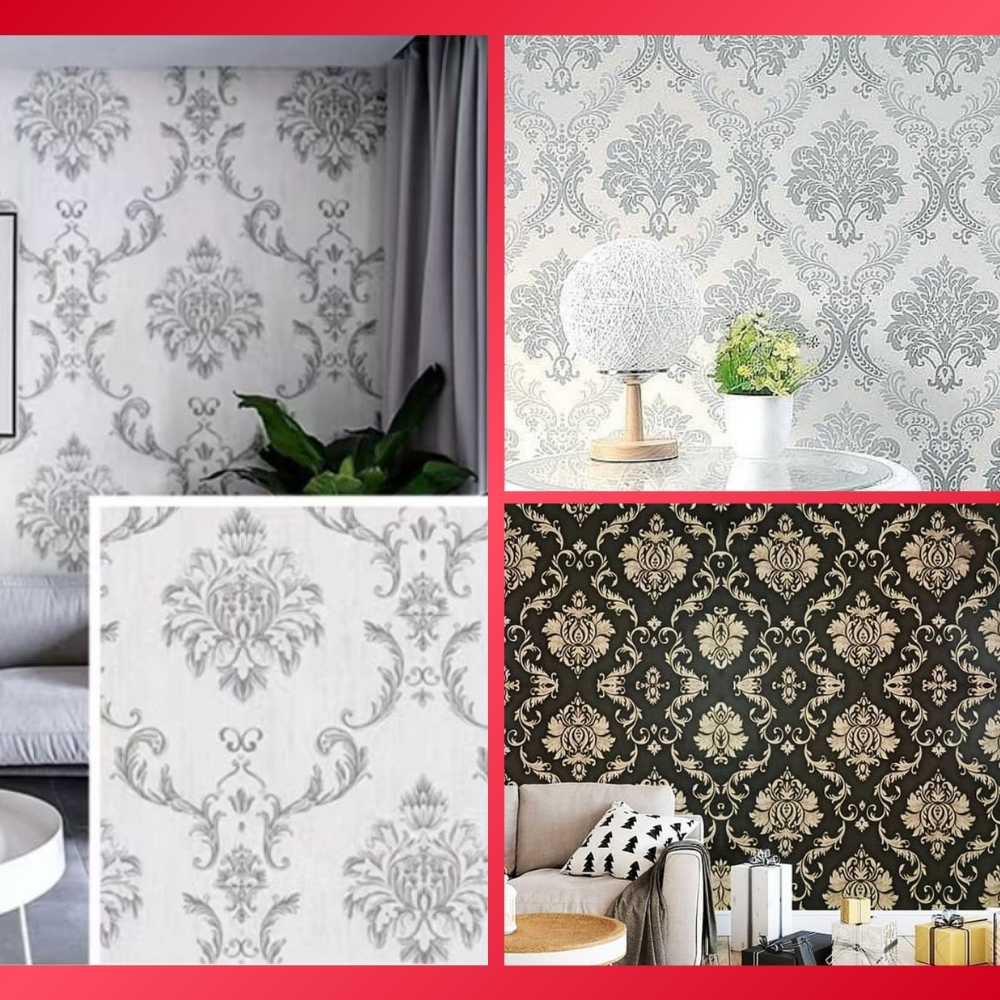 Wallpaper Dinding Hitam Walpaper Dinding Hitam Wall Sticker Dinding Wallpaper Dinding Batik Wallpape