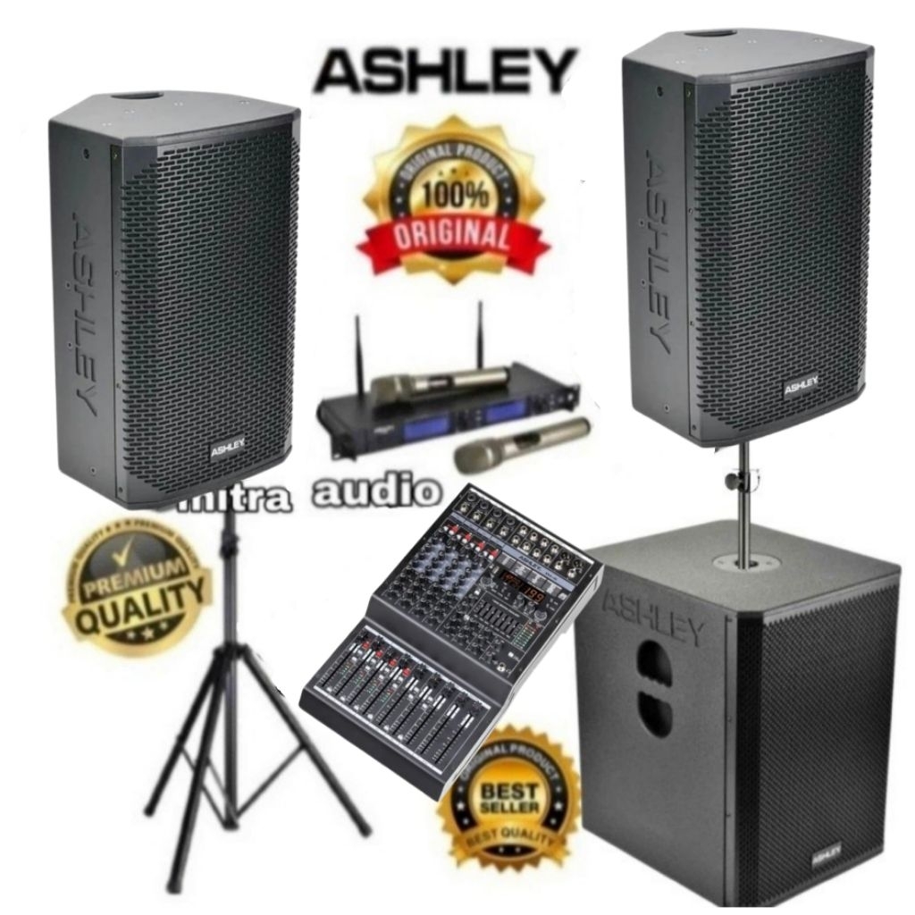 Paket Soundsystem Ashley Aktif 10 Inch Subwoofer Ashley Aktif 12 Inch