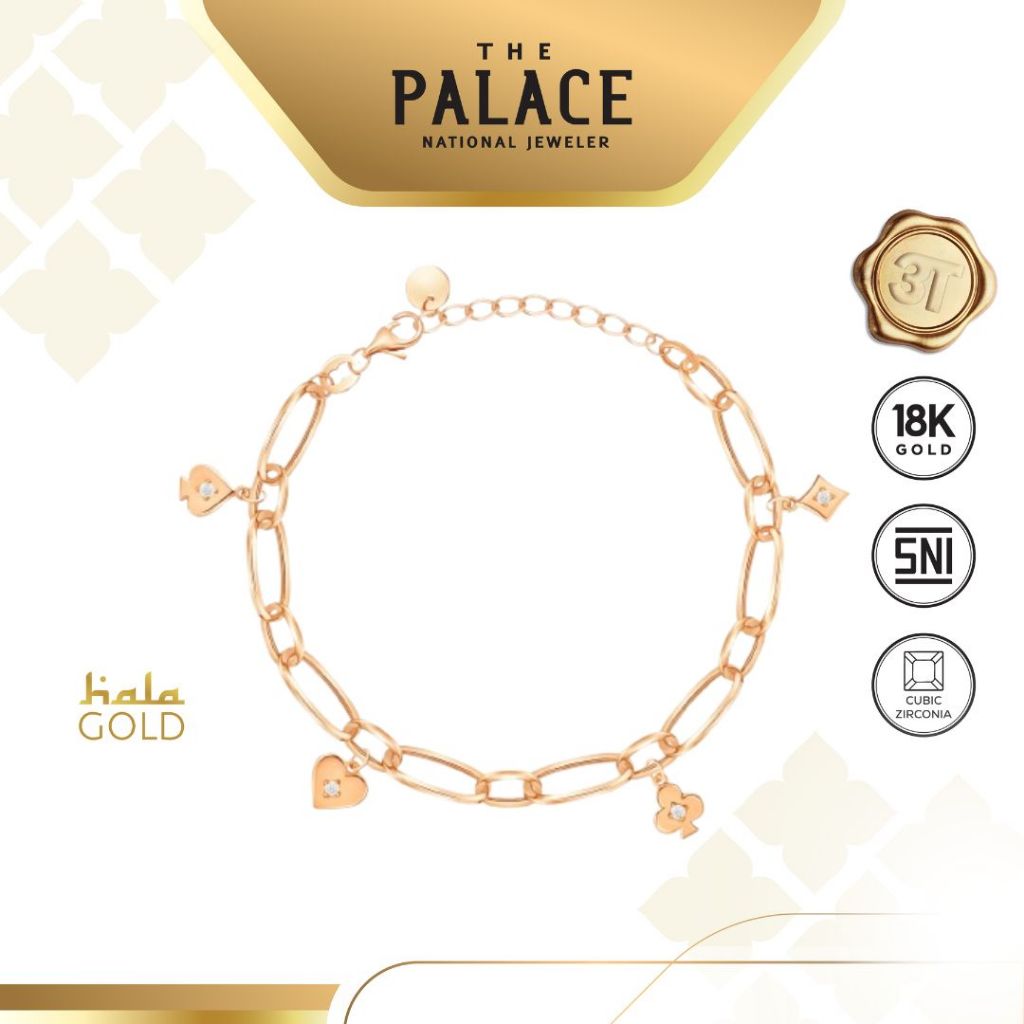 Hala Gold Bracelet  Charm Collection/Gelang wanita
