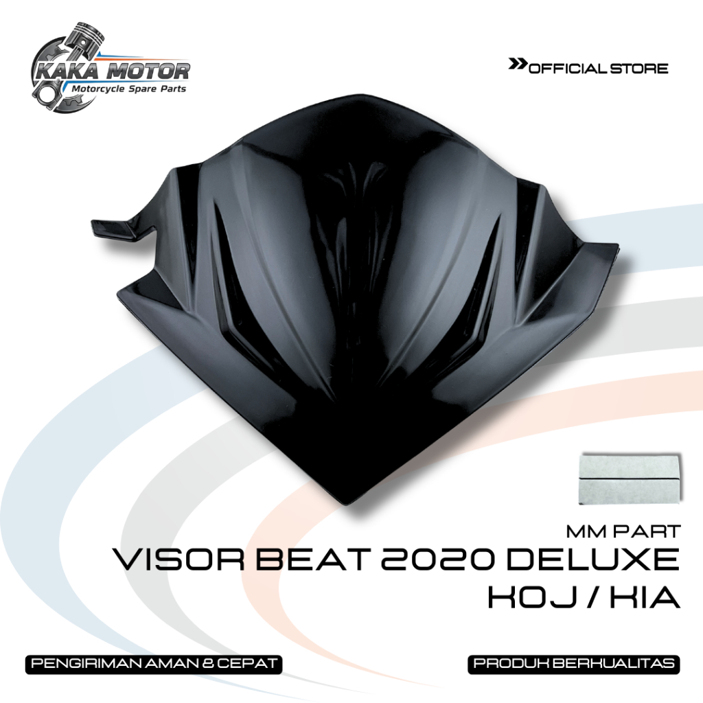 VISOR BEAT 2020 DELUXE KOJ / KIA - Visor Beat Deluxe 2020-2024 Double Tape