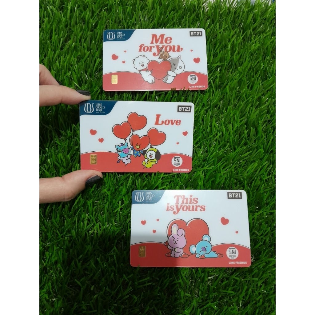 Logam mulia UBS 0.1 BT21 series limited edition