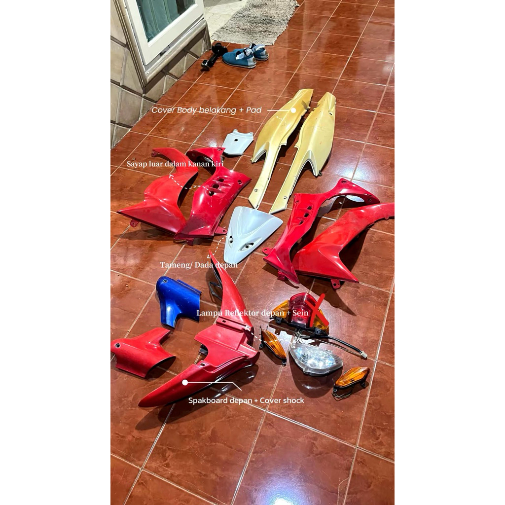 Copotan satria hiu ori sayap satria hiu lampu satria hiu