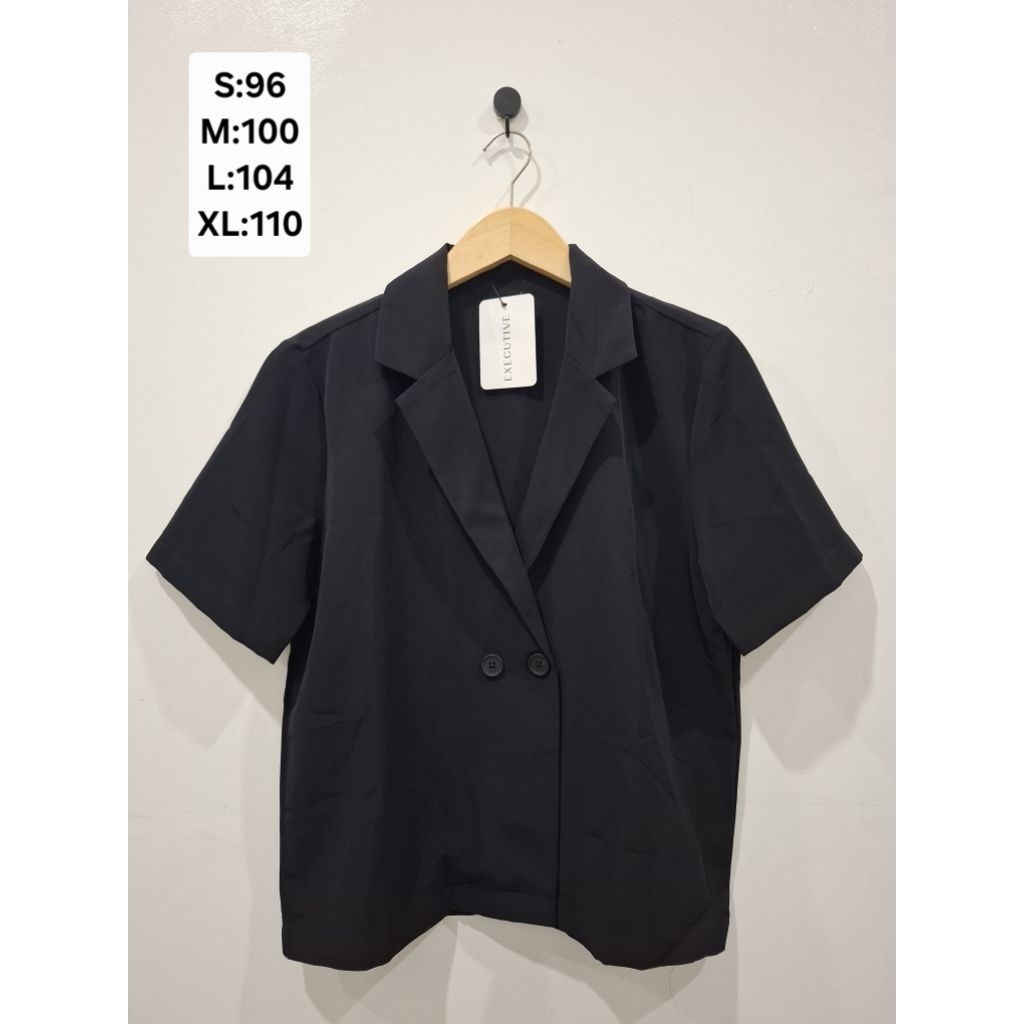 EXECUTIVE ATASAN WANITA BLOUSE SEMI BLAZER LENGAN PENDEK