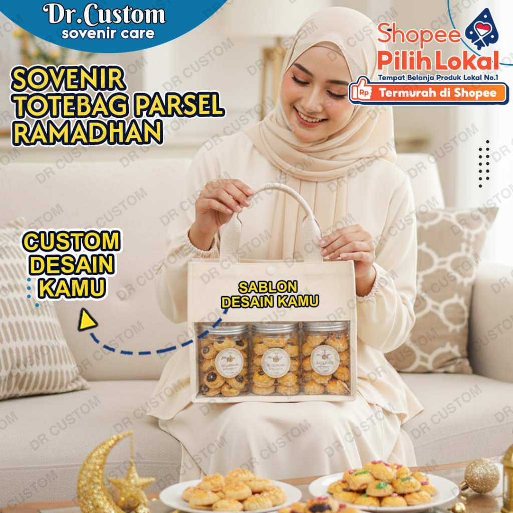 Tas Hampers Kue Kering-Tas Sovenir Mika-Tas Hampers Pita-Tas Parsel Lebaran-D300 MIKA
