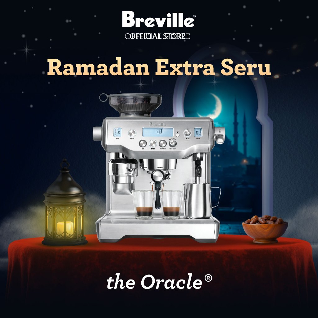 Breville BES980 Oracle - Mesin Kopi Espresso Stainless Steel 2500ml