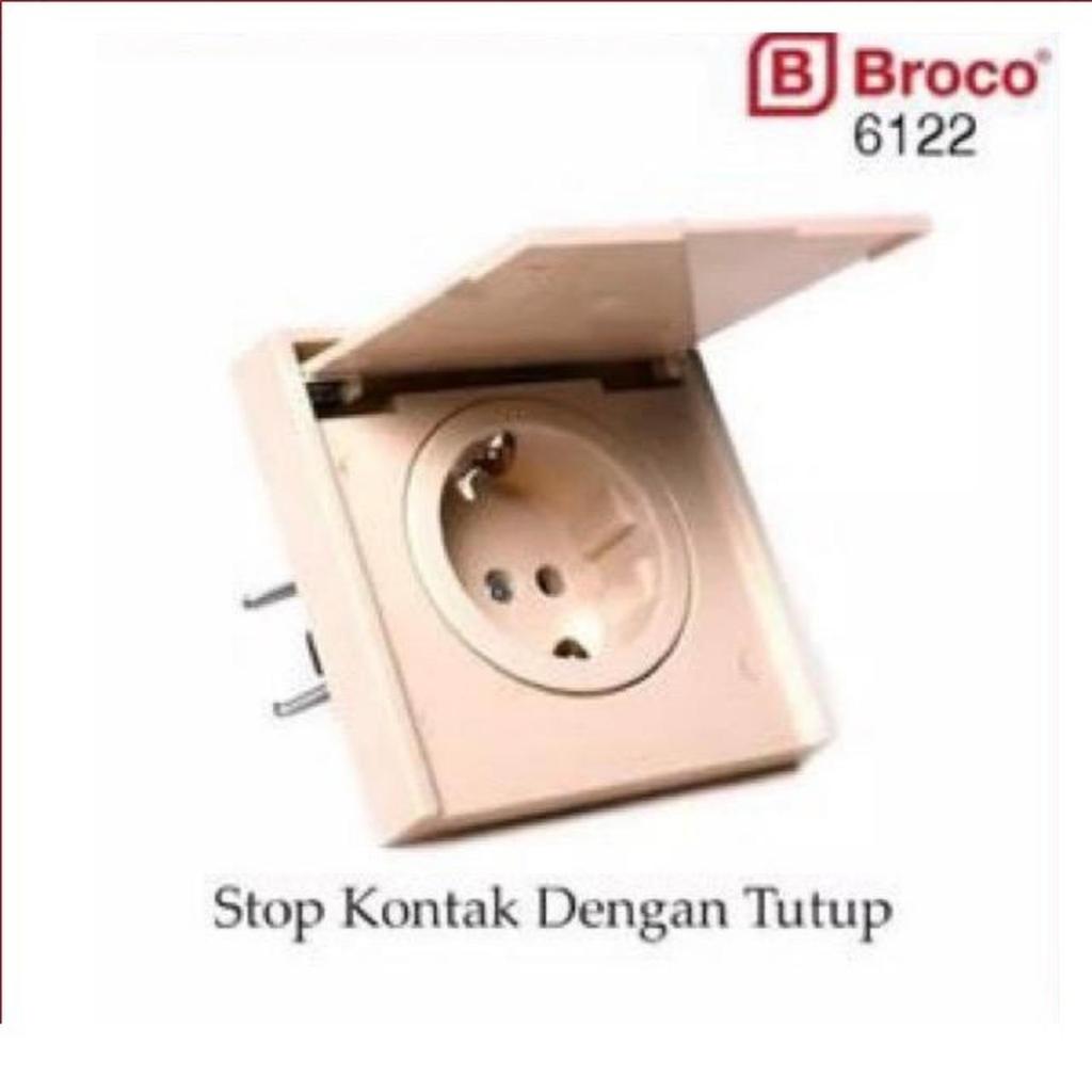 Broco Stop Kontak Tutup Tanam New Gee 6122 Stop Kontak Tutup Broco