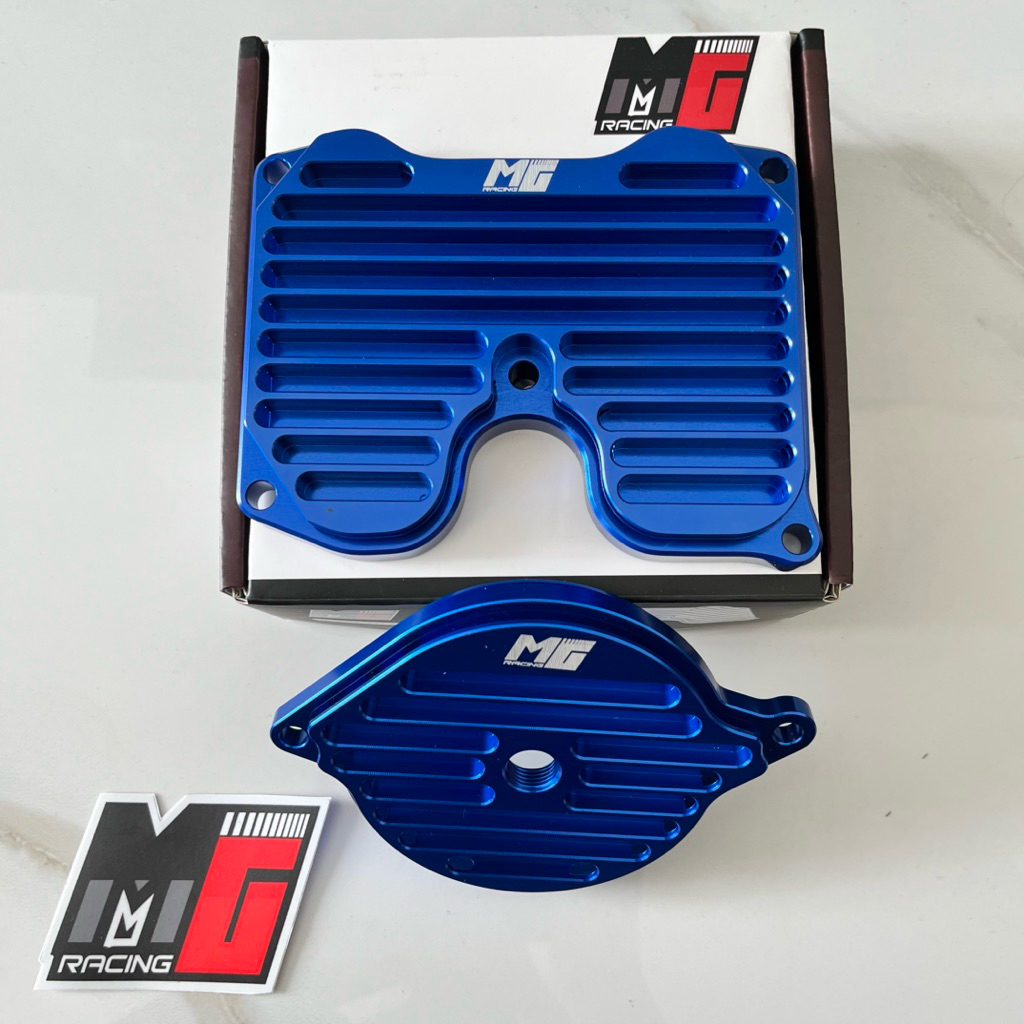 COVER HEAD TIMING MX KING TANPA BYPASS ORIGINAL ANODIZE COLOUR MG RACING