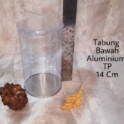 Mika Tabung Alas Aluminium TP + Tutup 14 Cm Diameter 8 Cm  - isi 12pcs | Tabung kue kering dan akses