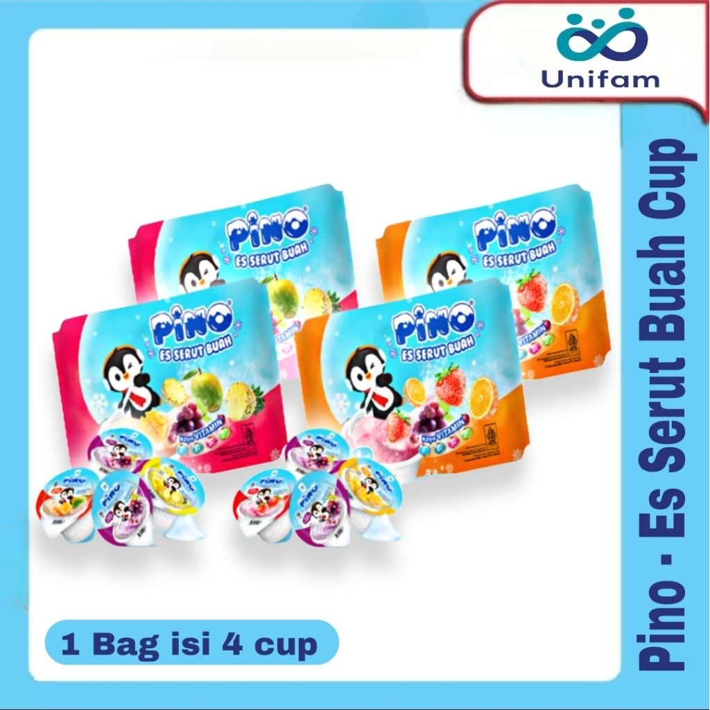 Pino - Es Serut Buah Bag isi 4 Cup 65ml